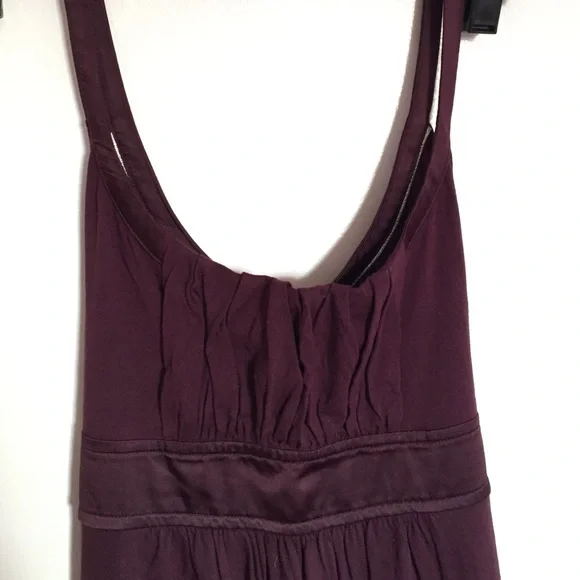 Burgundy scoopneck tank dress - Picture 3 of 4